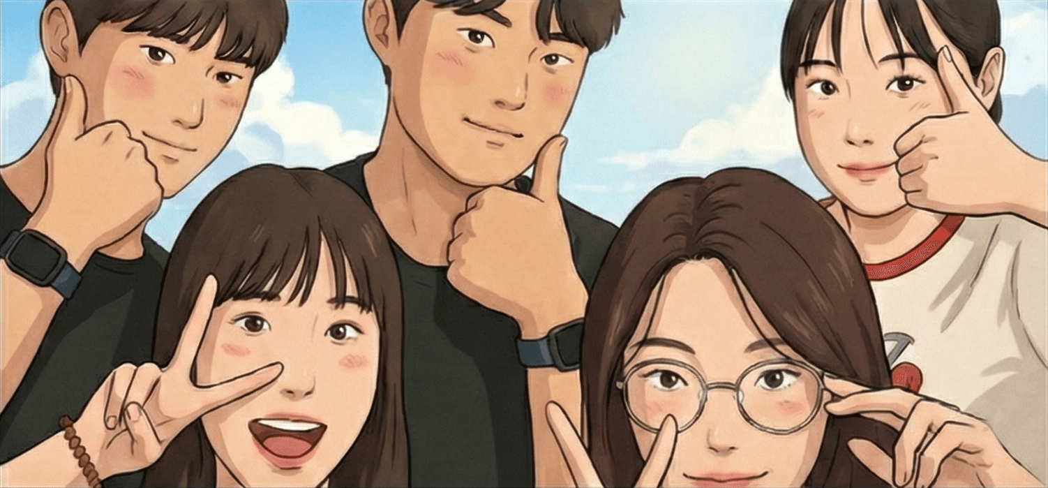 Team members - together